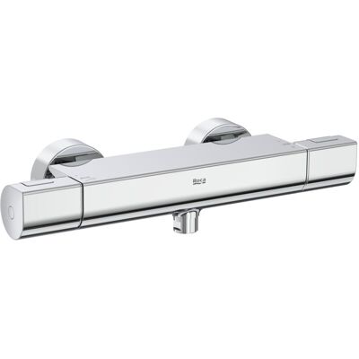 Roca - Grifo Termostático Exterior Para Ducha Round T-1000 Color: Cromado Roca - Grifo Termostático Exterior Para Ducha Round T-1000 Color: Cromado