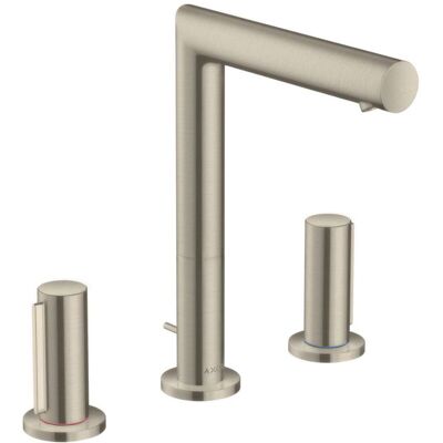 Hansgrohe AXOR Uno Grifo de Lavabo de 3 Agujeros - Níquel Cepillado Hansgrohe AXOR Uno Grifo de Lavabo de 3 Agujeros - Níquel Cepillado