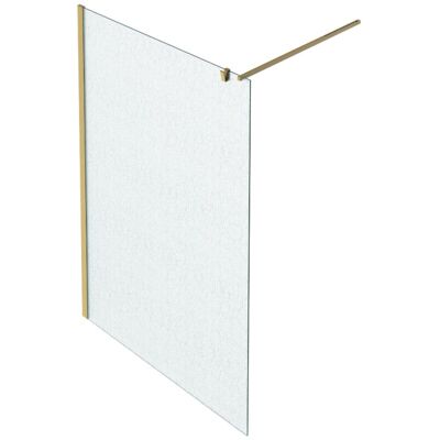 Mampara De Ducha Contra Textil 90cm + Kit Perfilería Latón Cepillado - Jacob Delafon Mampara De Ducha Contra Textil 90cm + Kit Perfilería Latón Cepillado - Jacob Delafon