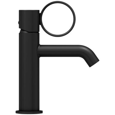 Jacob Delafon - Mezclador Bajo De Lavabo Vivienne Negro Mate Con Aro Negro Mate Jacob Delafon - Mezclador Bajo De Lavabo Vivienne Negro Mate Con Aro Negro Mate