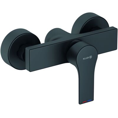 Kludi ZENTA SL Mezclador de ducha - Montado en la pared, negro mate Kludi ZENTA SL Mezclador de ducha - Montado en la pared, negro mate