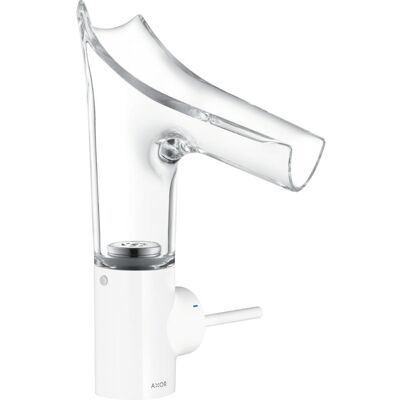 Grifo de Lavabo Blanco AXOR Starck V de Hansgrohe - Monomando, Caño Giratorio Grifo de Lavabo Blanco AXOR Starck V de Hansgrohe - Monomando, Caño Giratorio