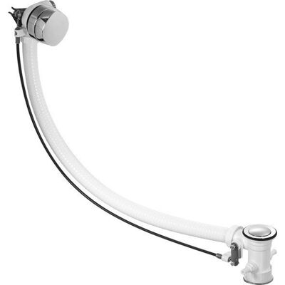 Conjunto de desagüe y rebose Duravit - Compatible con Quadroval, Cromo Conjunto de desagüe y rebose Duravit - Compatible con Quadroval, Cromo