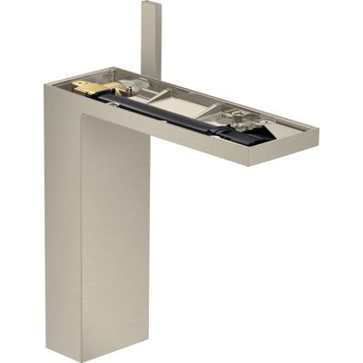 Hansgrohe AXOR MyEdition Grifería Monomando Níquel Cepillado - 230mm, Sin Placa, Descarga Push-Open Hansgrohe AXOR MyEdition Grifería Monomando Níquel Cepillado - 230mm, Sin Placa, Descarga Push-Open