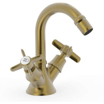 TRES Latón Viejo Mate Bidé Bimando Grifo - Grifo Bidé TRES Latón Viejo Mate Bidé Bimando Grifo - Grifo Bidé