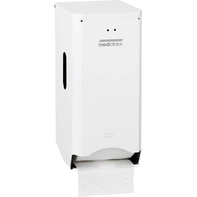 Pr2784 Dispensador De Papel Higiénico De Doble Rollo Para Montar En Pared Acabado Blanco - Ref: Pr2784 - Mediclinics Pr2784 Dispensador De Papel Higiénico De Doble Rollo Para Montar En Pared Acabado Blanco - Ref: Pr2784 - Mediclinics