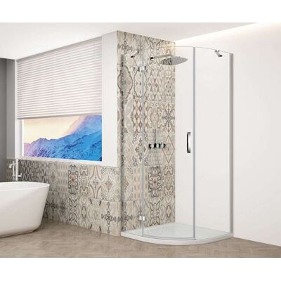 Gelco Trinity - Box Doccia A Quarto Di Cerchio 90x90 Cm, A Sinistra, Vetro Trasparente/cromo Gt6590cl-ch Gelco Trinity - Box Doccia A Quarto Di Cerchio 90x90 Cm, A Sinistra, Vetro Trasparente/cromo Gt6590cl-ch