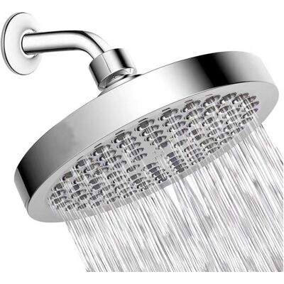 OEM 6" Round Electroplated Showerhead Bathroom Shower - Douche Ronde Haute Pression En Acier Inoxydable 304 Plaqué Pour Une Douche Confortable À Basse Pression D'Eau - Montage Mural Ou Au Plafond (1 Pièc OEM 6" Round Electroplated Showerhead Bathroom Shower - Douche Ronde Haute Pression En Acier Inoxydable 304 Plaqué Pour Une Douche Confortable À Basse Pression D'Eau - Montage Mural Ou Au Plafond (1 Pièc