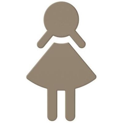 Símbolo mujer HEWI 801 - Poliamida - Sable - Accesorio baño Símbolo mujer HEWI 801 - Poliamida - Sable - Accesorio baño
