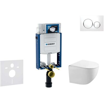 Geberit Kombifix - Conjunto De Módulo De Instalación Empotrada, Inodoro Gaia Y Asiento Softclose, Pulsador De Descarga Sigma20, Blanco/cromo Sani15ca3114 Geberit Kombifix - Conjunto De Módulo De Instalación Empotrada, Inodoro Gaia Y Asiento Softclose, Pulsador De Descarga Sigma20, Blanco/cromo Sani15ca3114