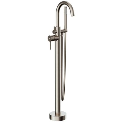Griferia Bañera Exenta Round Monomando Nickel - Gme Griferia Bañera Exenta Round Monomando Nickel - Gme