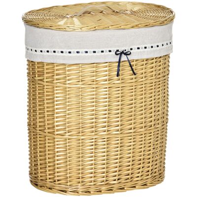 JHY DESIGN Cesto De Ropa De Mimbre Con Tapa, 100 L, 51 X 38 X 57 Cm, Caja De Ropa Natural Para Dormitorio Y Baño. JHY DESIGN Cesto De Ropa De Mimbre Con Tapa, 100 L, 51 X 38 X 57 Cm, Caja De Ropa Natural Para Dormitorio Y Baño.