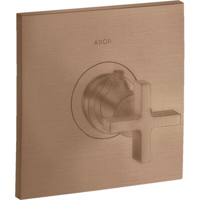 HANS-GROHE Axor Citterio Termostato - Oro rojo cepillado - 59 l/min Flujo alto - Montaje en pared HANS-GROHE Axor Citterio Termostato - Oro rojo cepillado - 59 l/min Flujo alto - Montaje en pared