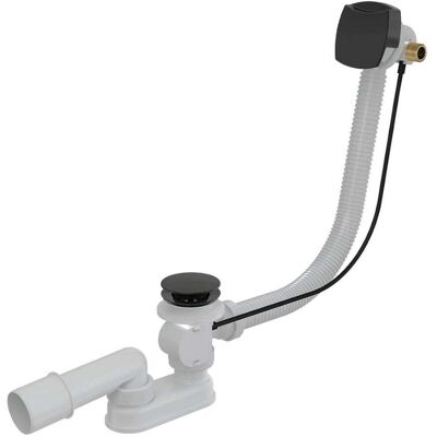 Alcaplast Alca - Conjunto De Desagüe Y Rebosadero De Bañera Con Llenado, Longitud 570 Mm, Negro Mate A564black Alcaplast Alca - Conjunto De Desagüe Y Rebosadero De Bañera Con Llenado, Longitud 570 Mm, Negro Mate A564black