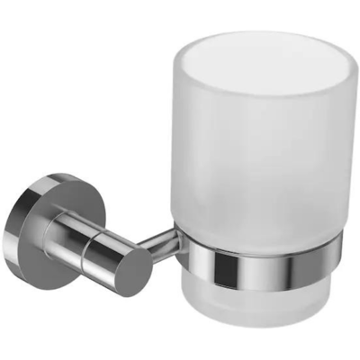 Portavasos + Vaso Jacob Delafon Eo Classic Forma Circular Cromo Portavasos + Vaso Jacob Delafon Eo Classic Forma Circular Cromo