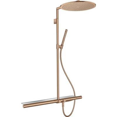 Hansgrohe Axor Showerpipe - Oro rojo cepillado - Sistema de ducha termostático Hansgrohe Axor Showerpipe - Oro rojo cepillado - Sistema de ducha termostático