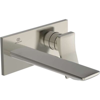 Mezclador de lavabo de pared Ideal Standard - 180mm - Storm Plateado - Roseta cuadrada Mezclador de lavabo de pared Ideal Standard - 180mm - Storm Plateado - Roseta cuadrada
