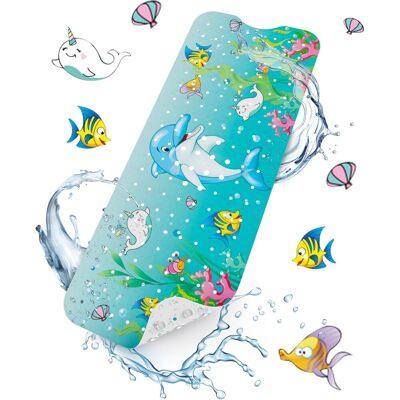 OEM Alfombrilla De Baño Antideslizante, Extralarga (100 X 40 Cm) Para Bebés, Alfombrilla De Ducha Con Ventosas Y Orificios De Drenaje, Lavable A Máquina, Diseño De Delfines. OEM Alfombrilla De Baño Antideslizante, Extralarga (100 X 40 Cm) Para Bebés, Alfombrilla De Ducha Con Ventosas Y Orificios De Drenaje, Lavable A Máquina, Diseño De Delfines.