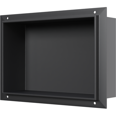 Hornacina De Ducha De Acero Inoxidable, Repisa De Ducha De Baño Empotrada Sin Marco Bs203010 - 20x30x10cm - Negro - Bernstein Hornacina De Ducha De Acero Inoxidable, Repisa De Ducha De Baño Empotrada Sin Marco Bs203010 - 20x30x10cm - Negro - Bernstein