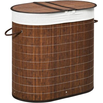 JHY DESIGN Cesto De Ropa De 100 Litros Con Tapa Y Asa, Caja De Ropa, Cesto De Ropa Sucia, 2 Bolsas De Ropa Sucia, Clasificador De Ropa De Baño De Bambú JHY DESIGN Cesto De Ropa De 100 Litros Con Tapa Y Asa, Caja De Ropa, Cesto De Ropa Sucia, 2 Bolsas De Ropa Sucia, Clasificador De Ropa De Baño De Bambú