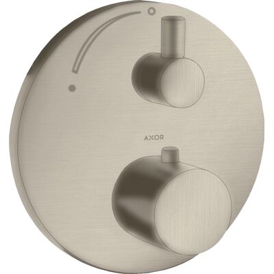 Hansgrohe AXOR Uno² Termostato - Níquel Cepillado - Montaje en Pared Hansgrohe AXOR Uno² Termostato - Níquel Cepillado - Montaje en Pared