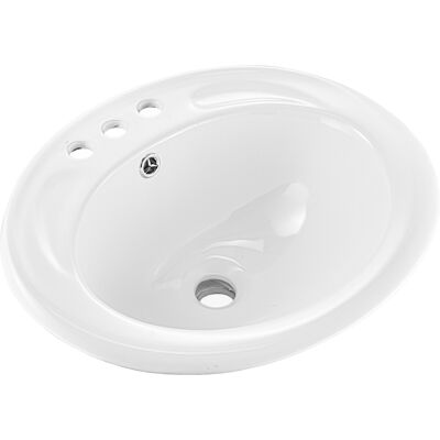 Vevor Lavabo Semiencastrado De Encimera Ovalado, 485 X 425 X 190 Mm, Con Rebosadero Y 3 Orificios Para Grifo, Moderno Lavabo Empotrado Para Cocina Y Baño, Con Protección Antiamarilleo, Blanco Vevor Lavabo Semiencastrado De Encimera Ovalado, 485 X 425 X 190 Mm, Con Rebosadero Y 3 Orificios Para Grifo, Moderno Lavabo Empotrado Para Cocina Y Baño, Con Protección Antiamarilleo, Blanco