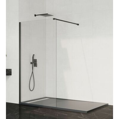 Mampara De Ducha Fija Screen Negro Transparente 71,5-73 Cm - Gme Mampara De Ducha Fija Screen Negro Transparente 71,5-73 Cm - Gme