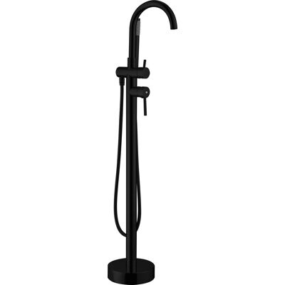 Grifo De Bañera Exenta Con Mezclador Monomando Round Negra Gme Grifo De Bañera Exenta Con Mezclador Monomando Round Negra Gme