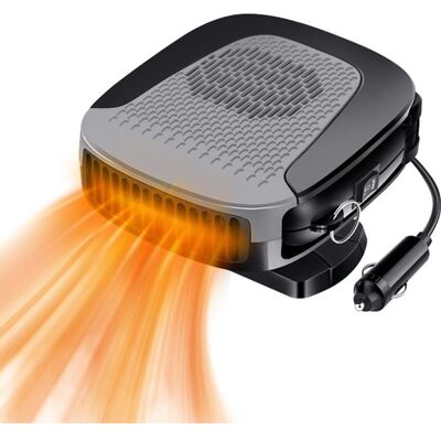 ABYSSE Ventilador, Calefactor Y Desempañador Para Automóvil, Con Base Giratoria De 360°, Calefactor Para Encendedor De Cigarrillos De 12 V, Calefactor De 12 V, Combustible Para Encendedor De Cigarrillos (gri ABYSSE Ventilador, Calefactor Y Desempañador Para Automóvil, Con Base Giratoria De 360°, Calefactor Para Encendedor De Cigarrillos De 12 V, Calefactor De 12 V, Combustible Para Encendedor De Cigarrillos (gri