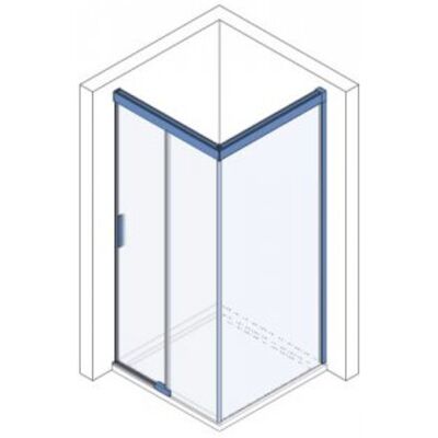 Koralle - S600Plus - DSTDF2 120 L - 1200mm - Shower Door Koralle - S600Plus - DSTDF2 120 L - 1200mm - Shower Door