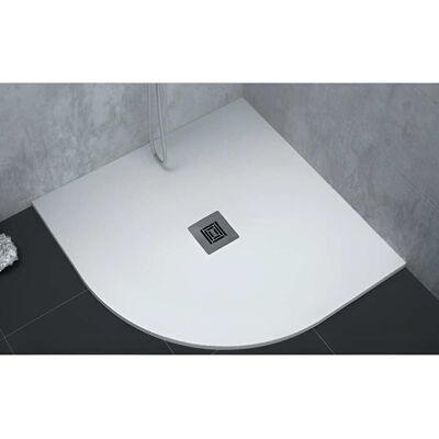 Sanycces Plato de ducha extra plano 80x80cm efecto pizarra blanco Sanycces Plato de ducha extra plano 80x80cm efecto pizarra blanco
