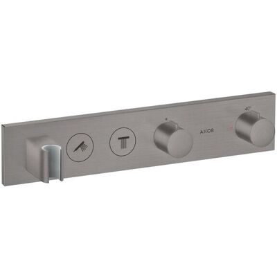 Módulo Termostático Axor de Hansgrohe - Cromo negro cepillado - ShowerSolutions Módulo Termostático Axor de Hansgrohe - Cromo negro cepillado - ShowerSolutions