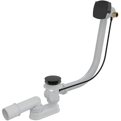Alcaplast Alca - Conjunto De Desagüe Y Rebosadero De Bañera Con Llenado, Longitud 570 Mm, Negro Mate A564black Alcaplast Alca - Conjunto De Desagüe Y Rebosadero De Bañera Con Llenado, Longitud 570 Mm, Negro Mate A564black