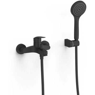 Tres Base Plus Mezcladora Monomando Empotrada para Bañera y Ducha - Negro Mate Tres Base Plus Mezcladora Monomando Empotrada para Bañera y Ducha - Negro Mate