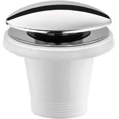 Polysan Modelo 71704 Desagüe de bañera con clic-clac, cromo Polysan Modelo 71704 Desagüe de bañera con clic-clac, cromo
