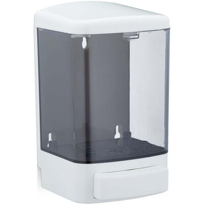 HELLOSHOP26 Dispensador De Jabón De Pared 1000 Ml Práctico Cocina Baño Diseño Elegante Plástico Blanco 130009683 HELLOSHOP26 Dispensador De Jabón De Pared 1000 Ml Práctico Cocina Baño Diseño Elegante Plástico Blanco 130009683