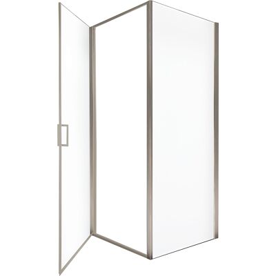Home Deluxe - Cabina De Ducha Livia Cromo Color: Plata, Tamaño: 100 X 195 Cm Home Deluxe - Cabina De Ducha Livia Cromo Color: Plata, Tamaño: 100 X 195 Cm