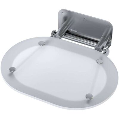 Ravak - Asiento De Ducha Abatible Ovo Cromo Pmr Para Mampara De Ducha (b8f0000029) Ravak - Asiento De Ducha Abatible Ovo Cromo Pmr Para Mampara De Ducha (b8f0000029)