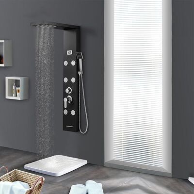 Columna De Hidromasaje Panel De Ducha 4 Función Con Ducha De Lluvia+ducha De Mano+cascada De Ducha+6 Jet De Masaje Con Pantalla Lcd - Auralum Columna De Hidromasaje Panel De Ducha 4 Función Con Ducha De Lluvia+ducha De Mano+cascada De Ducha+6 Jet De Masaje Con Pantalla Lcd - Auralum