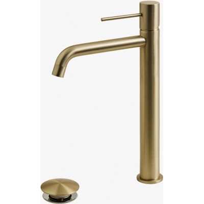 Set De Grifo De Lavabo En Latón Y Válvula De Desagüe Para Lavabo Tipo Click-clack Orveta Sklum ↑30 Cm Set De Grifo De Lavabo En Latón Y Válvula De Desagüe Para Lavabo Tipo Click-clack Orveta Sklum ↑30 Cm