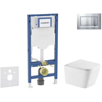 Geberit Duofix - Conjunto De Módulo De Instalación Empotrada, Inodoro Arkas L Y Asiento Softclose, Pulsador Sigma20, Lacado Cromo Mate/cromo Sani11ca2115 Geberit Duofix - Conjunto De Módulo De Instalación Empotrada, Inodoro Arkas L Y Asiento Softclose, Pulsador Sigma20, Lacado Cromo Mate/cromo Sani11ca2115