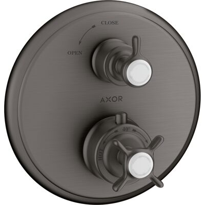 Hansgrohe Axor Montreux Termostato - Cromo Negro Cepillado - Montaje en Pared Hansgrohe Axor Montreux Termostato - Cromo Negro Cepillado - Montaje en Pared