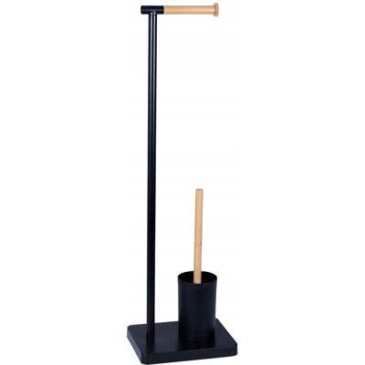 SHUMEE Soporte Para Papel Higiénico Umbra Con Bambú Negro 08168 1 Unidad. SHUMEE Soporte Para Papel Higiénico Umbra Con Bambú Negro 08168 1 Unidad.