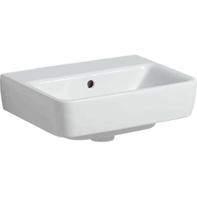 Lavabo de mano Geberit Renova Plan - 45x34cm, Blanco, Sin orificio para grifo Lavabo de mano Geberit Renova Plan - 45x34cm, Blanco, Sin orificio para grifo