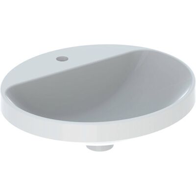 Keramag Modelo 500.715.00.2 - Lavabo empotrado ovalado con agujero para grifo Keramag Modelo 500.715.00.2 - Lavabo empotrado ovalado con agujero para grifo