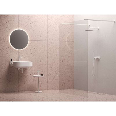 Ravak Walk-in - Mampara De Ducha Walk-in Free Set 130, 130x200 Cm, Cristal Blanco Mate/transparente Gw9fj0e0sz1 Ravak Walk-in - Mampara De Ducha Walk-in Free Set 130, 130x200 Cm, Cristal Blanco Mate/transparente Gw9fj0e0sz1