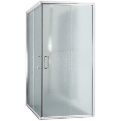 IDRALITE Mampara De Ducha Deslizante Vidrio Impreso H 185 Mod. Alabama 90x90 Cm Cuadrado IDRALITE Mampara De Ducha Deslizante Vidrio Impreso H 185 Mod. Alabama 90x90 Cm Cuadrado
