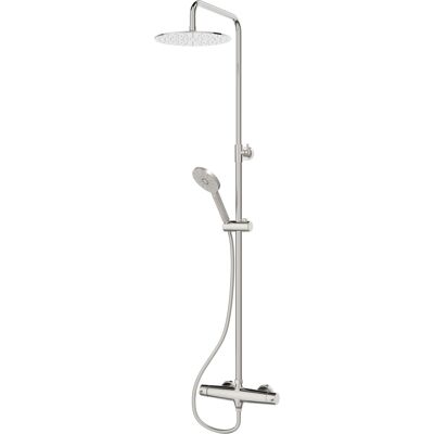 Presto Livra 49350304 Columna Ducha Mezcladora Blanco Rociador 300 Mm Inox Y Flexo Pvc Presto Livra 49350304 Columna Ducha Mezcladora Blanco Rociador 300 Mm Inox Y Flexo Pvc