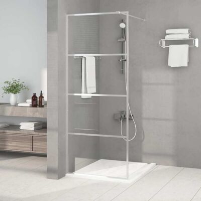 vidaXL Pared de Ducha Walk-in con Vidrio ESG Multicolores - Tipo de Ducha vidaXL Pared de Ducha Walk-in con Vidrio ESG Multicolores - Tipo de Ducha
