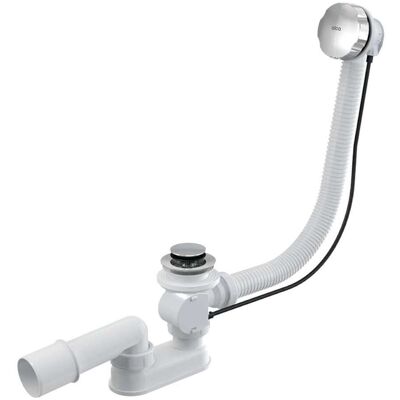 Alcaplast Alca - Conjunto De Desagüe Y Rebosadero Para Bañera, Longitud 1200 Mm, Cromado A55k-120 Alcaplast Alca - Conjunto De Desagüe Y Rebosadero Para Bañera, Longitud 1200 Mm, Cromado A55k-120